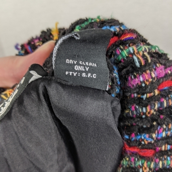 New Direction colorful striped Tweed jacket Sz medium - Picture 5 of 9